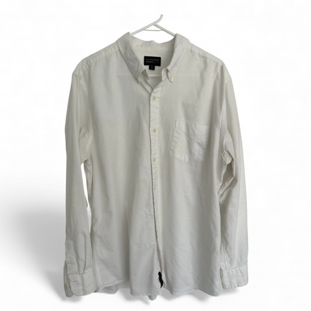 Saddlebred Men's Cream Button Down Shirt 100% cotton
